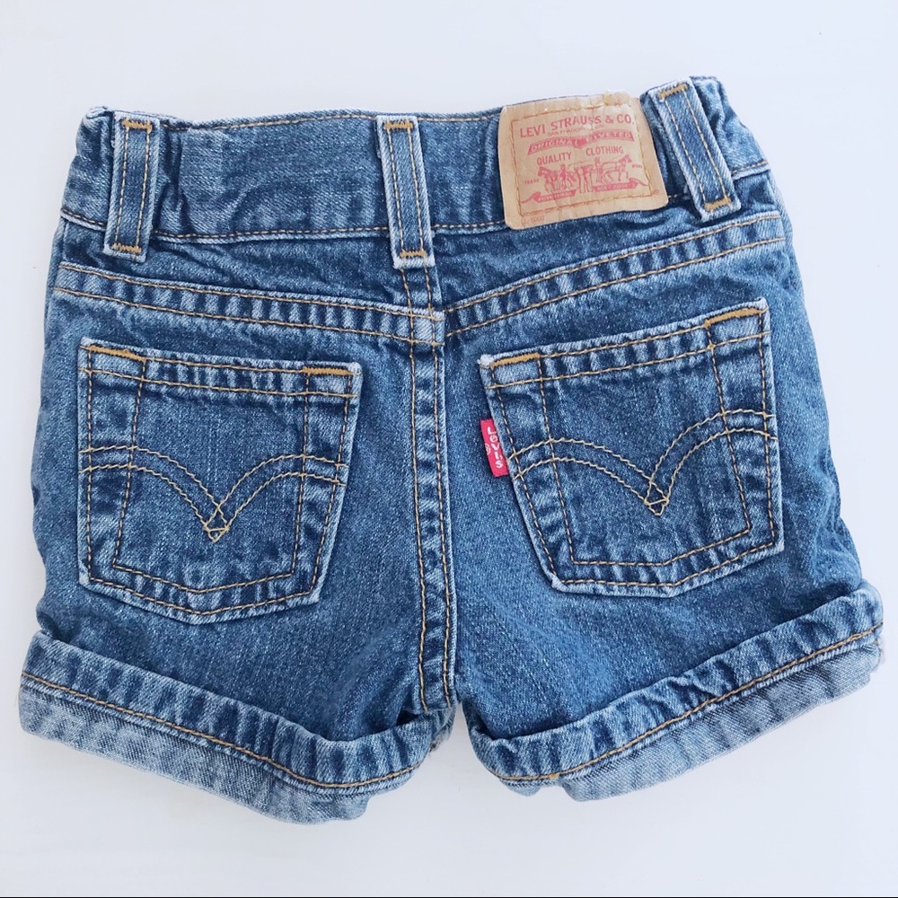 Denim girls Levi shorts